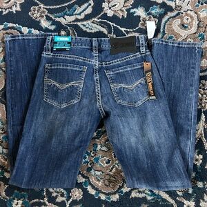 Rock & Roll Straight Boot Cut Slim Fit Dark Wash Jeans by Rock & Roll Cowboy